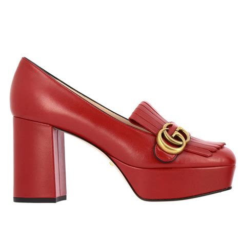 scarpe gucci donne con tacco rossr|Scarpe da donna di Gucci .